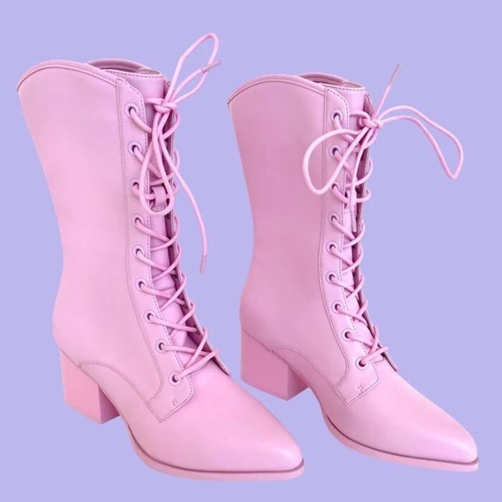 Bubble Witch Pink Boots Size US 9